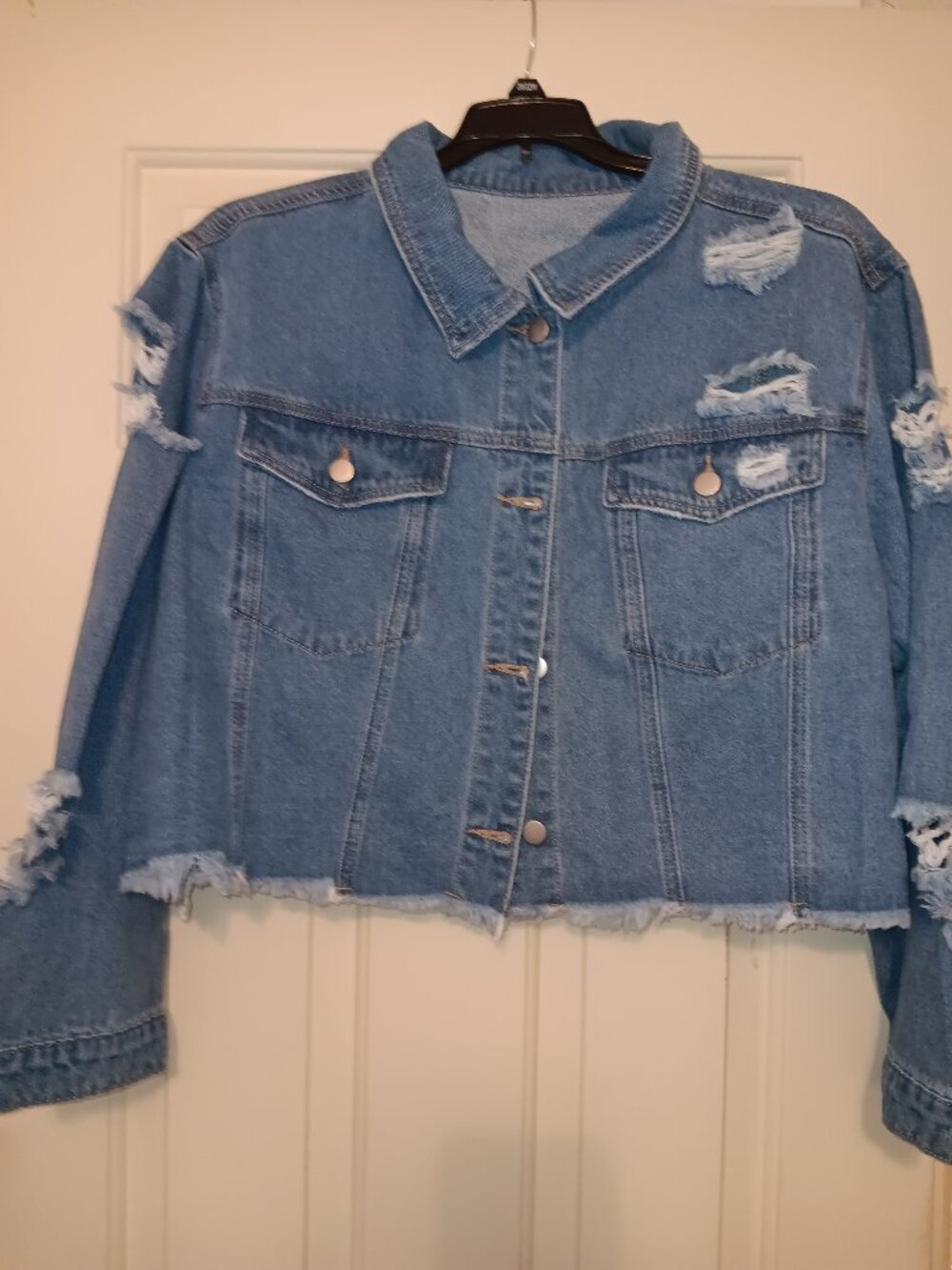 Distressed Jean Jacket